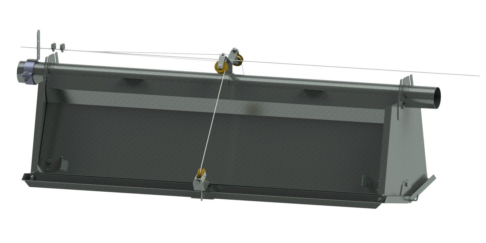 Visione laterale e frontale da chiuso